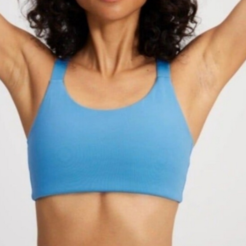 Girlfriend Collective Blue Sports Bra